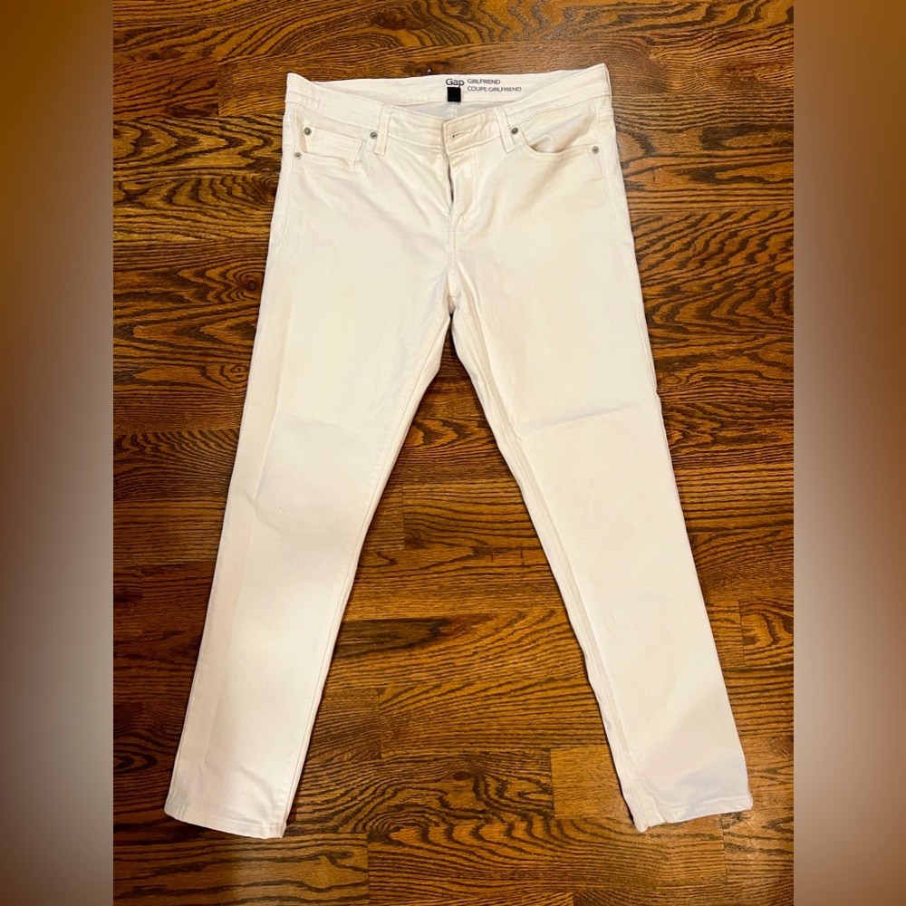 Gap Girlfriend White Jeans